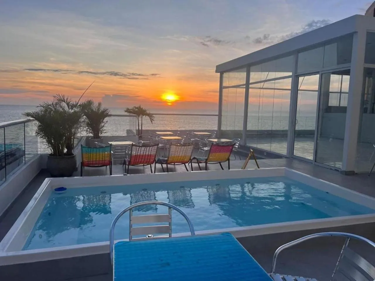 Hs-C Habitacion Cuadruple Con Aire Acondicionado Y Piscina Cartagena 아파트